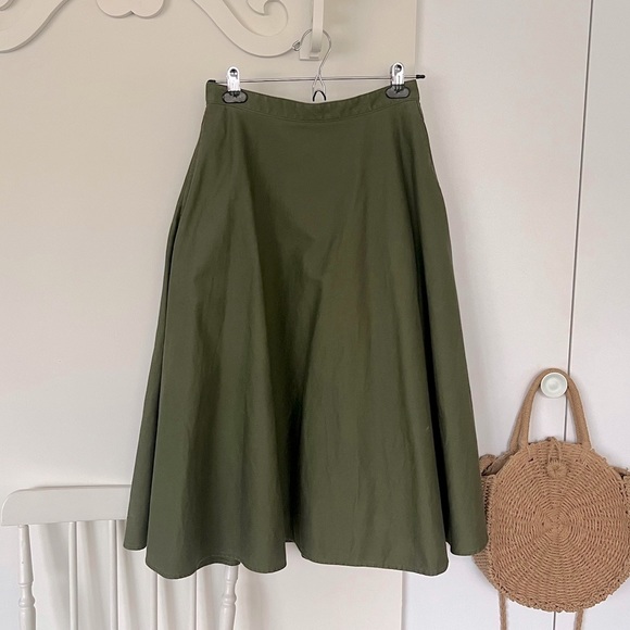 A-Line Midi Skirt - Picture 1 of 4